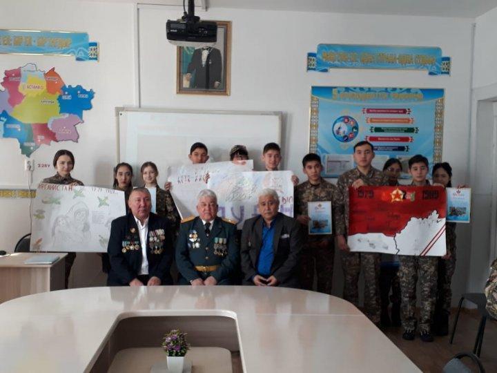 «№41 ЖОББМ»КММ-де  «Ауғанстан – жан жарасы» атты  Ауған соғысы ардагерлерімен кездесу кеші өтті.