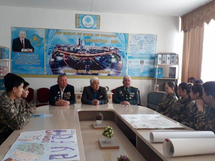 «№41 ЖОББМ»КММ-де  «Ауғанстан – жан жарасы» атты  Ауған соғысы ардагерлерімен кездесу кеші өтті.