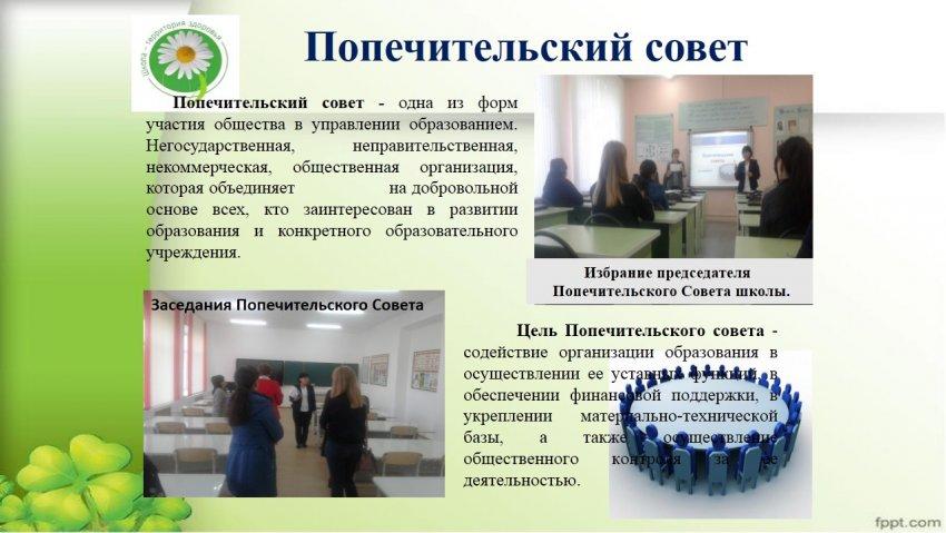 Результаты работы Попечительского Совета
