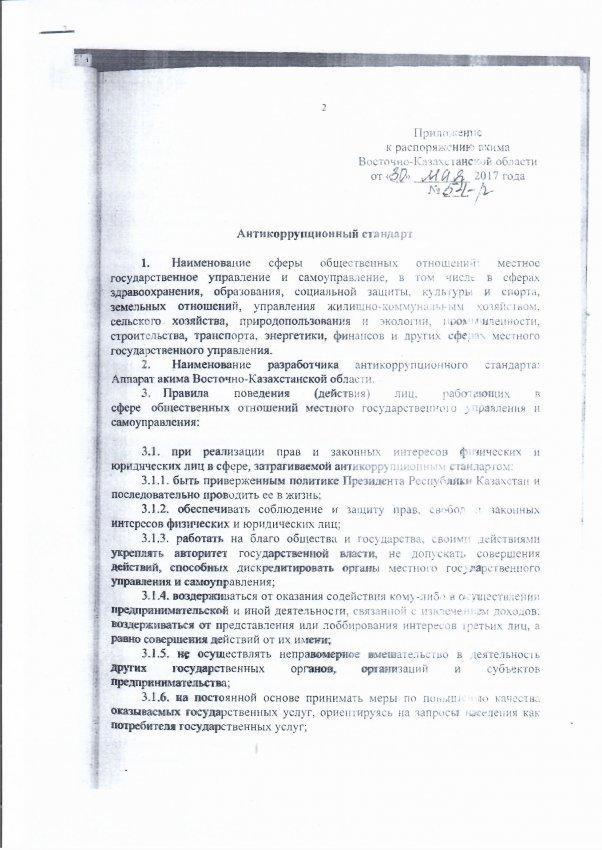 Антикоррупционный стандарт
