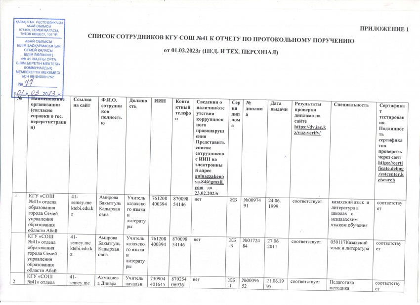 Отчет по протокольному поручению